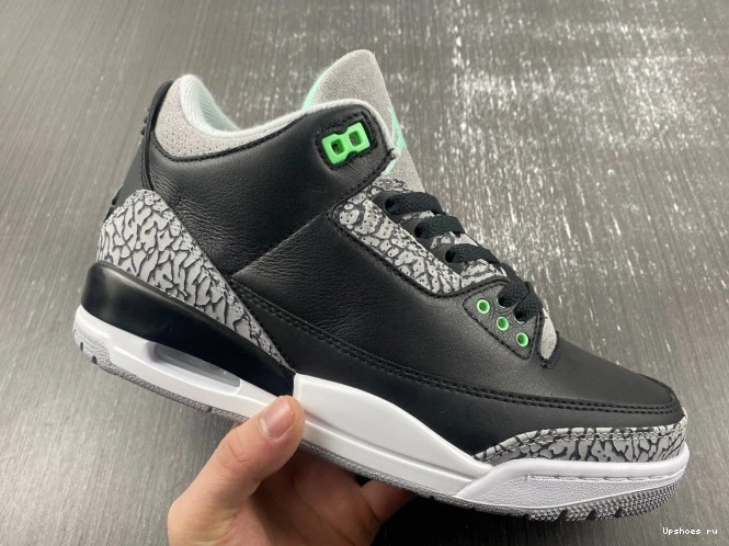 CT8532-031  3 Air Glow” “Green Jordan 1208